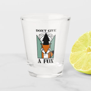 Geef een vos niet een grappig vos grafisch shotgla shot glas