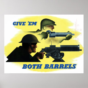 Geef 'Em Beide vaten Poster