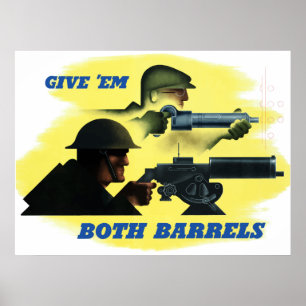 Geef 'Em Beide vaten Poster