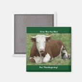 Geef 'Em the Bird for Thanksgiving Magnet' Magneet (Voorkant / Achterkant)