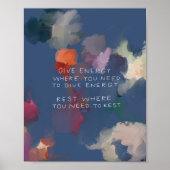 "Geef energie waar je energie nodig hebt." Poster (Voorkant)