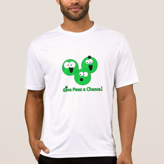 Geef Erwten een Chance Pea-Shirt T-shirt (Voorkant)