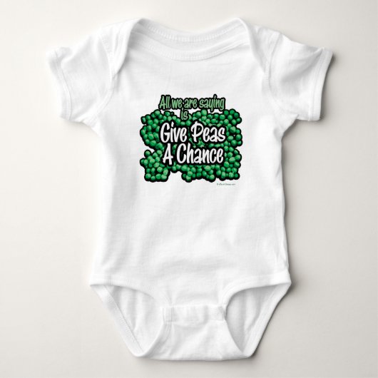 Geef Erwten Een Kans Baby Romper (Voorkant)
