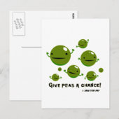Geef Erwten een kans Briefkaart (Voorkant / Achterkant)