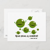 Geef Erwten een Kans Briefkaart (Voorkant / Achterkant)