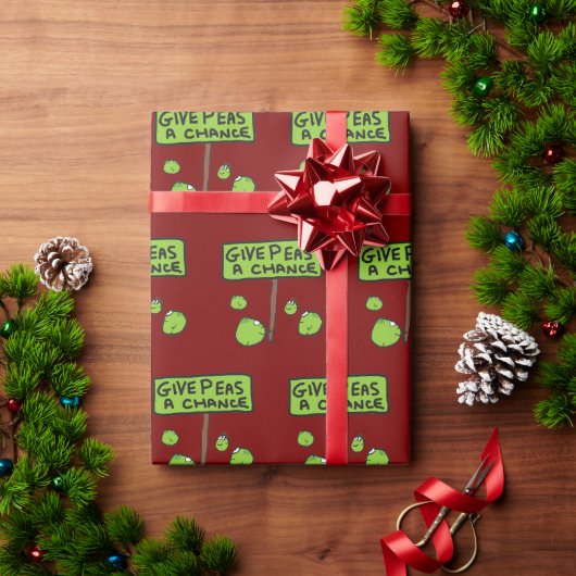 Geef Erwten Een Kans Cadeaupapier (Feestdagen Geschenken)