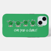 Geef erwten een kans Case-Mate iPhone case (Achterkant (horizontaal))