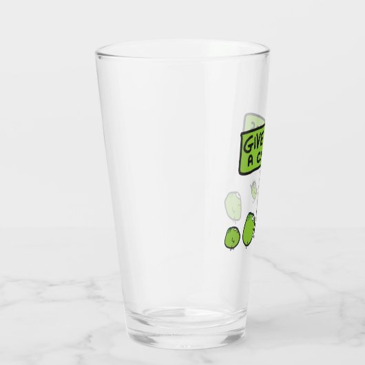 Geef erwten een kans glas (Rechts)