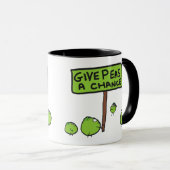 Geef erwten een kans mok (Voorkant rechts)