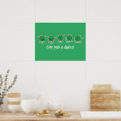 Geef erwten een kans poster (Keuken)