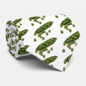 Geef erwten een kans stropdas (Opgerold)