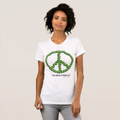 Geef erwten een kans t-shirt (Voorkant volledig)
