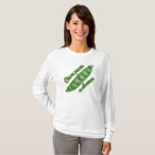 Geef erwten een kans t-shirt (Voorkant volledig)