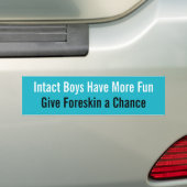Geef Foreskin een kans Bumpersticker (Op auto)