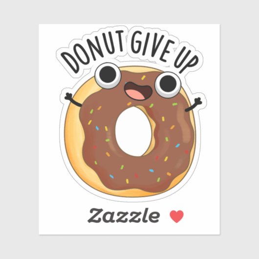 Geef Funny Food Pun op Sticker (Vel)