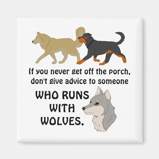 Geef geen advies van de veranda magneet (Voorkant)