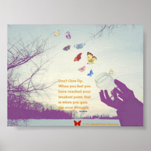 Geef geen botervliegend Poster op