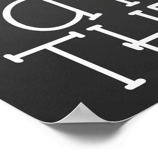 Geef geen Chalkboard Poster op (Hoek)