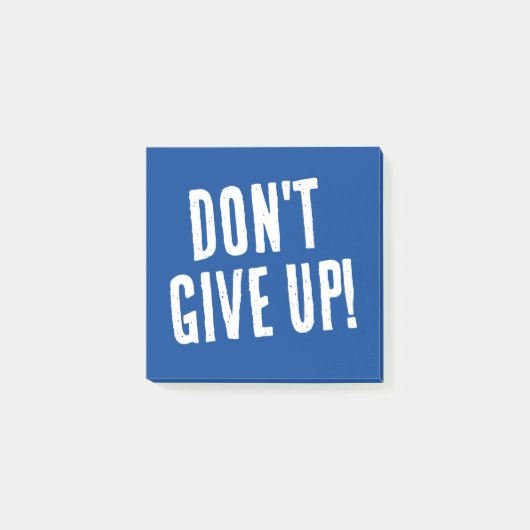 Geef geen Deep Blue Motivatie Positive op Post-it® Notes (Voorkant)