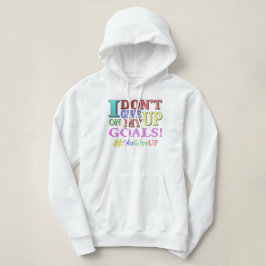 "GEEF GEEN DOELEN" Kutvormig ontwerp. Bestel nu Hoodie