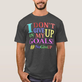 "GEEF GEEN DOELEN" Kutvormig ontwerp. Bestel nu T-shirt