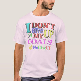 "GEEF GEEN DOELEN" Kutvormig ontwerp. Bestel nu T-shirt