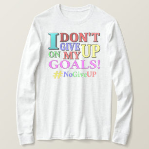 "GEEF GEEN DOELEN" Kutvormig ontwerp. Bestel nu T-shirt