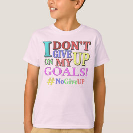 "GEEF GEEN DOELEN" Kutvormig ontwerp. Bestel nu T-shirt