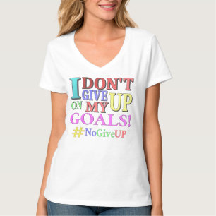 "GEEF GEEN DOELEN" Kutvormig ontwerp. Bestel nu T-shirt