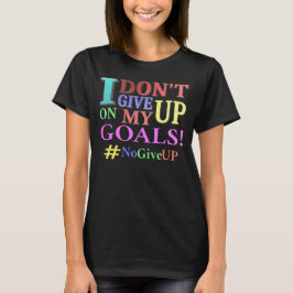"GEEF GEEN DOELEN" Kutvormig ontwerp. Bestel nu T-shirt