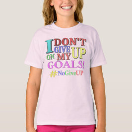 "GEEF GEEN DOELEN" Kutvormig ontwerp. Bestel nu T-shirt