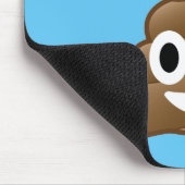 Geef geen Emoji Poop Muismat (Hoek)