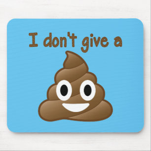 Geef geen Emoji Poop Muismat