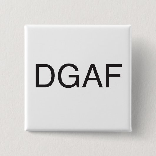 Geef geen frak.ai vierkante button 5,1 cm (Voorkant)