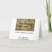 Geef geen graffiti op - Inspirerend Kaart (Achterkant)