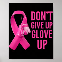 Geef geen handschoen op met boksend kankerbewustzi