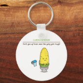 Geef geen obstipatie motivatie quotes op sleutelhanger (Voorkant)