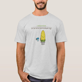 Geef geen obstipatie motivatie quotes op t-shirt