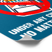 Geef Geen Sigaret Stop Met Roken Poster (Hoek)