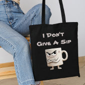 “Geef geen slok” Grumpy Mok Tote Bag