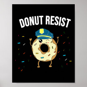 Geef geen weerstand tegen het thema Funny Police O Poster