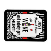 Geef gewoon de wijn! magneet (Horizontaal)