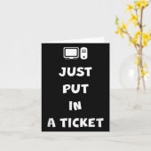 Geef gewoon een ticket in kaart (Gele Bloem)