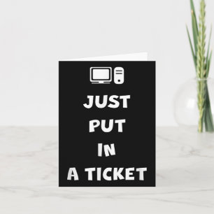 Geef gewoon een ticket in  kaart