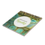 Geef God Bedankt Copper Patina Tegeltje (Zijkant)