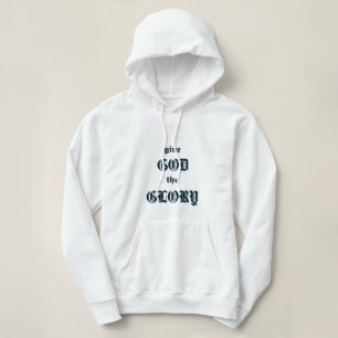 Geef God de Glorie Vrouwen Gerechtvaardigde Hoodie