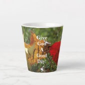 Geef God een goede dag! Mok (Voorkant)