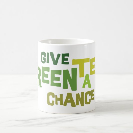 Geef Green Tea een kans Mok (Center)