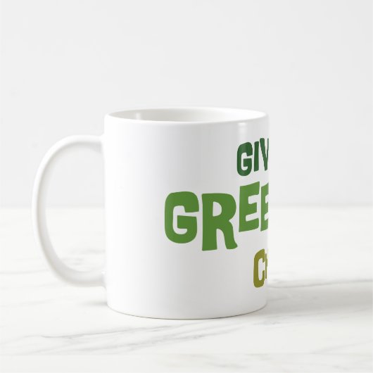 Geef Green Tea een kans Mok (Links)