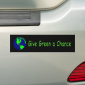 "Geef Groen een Kans"-Bumpersticker Bumpersticker (Op auto)